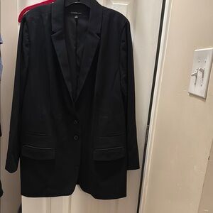 Lane Bryant Black Sport Coat Classic Notched Lapel